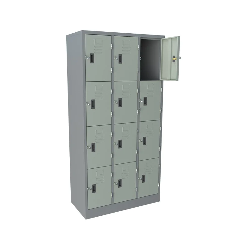 12-compartments locker with embedded handles - Image 2
