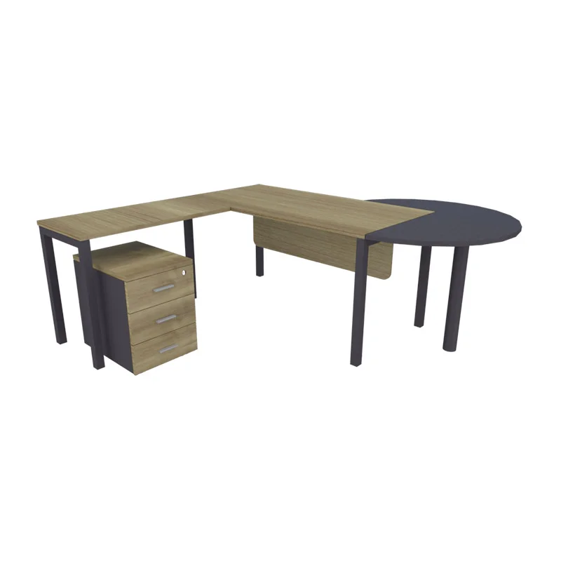 L-Shaped Manager Table Set IV